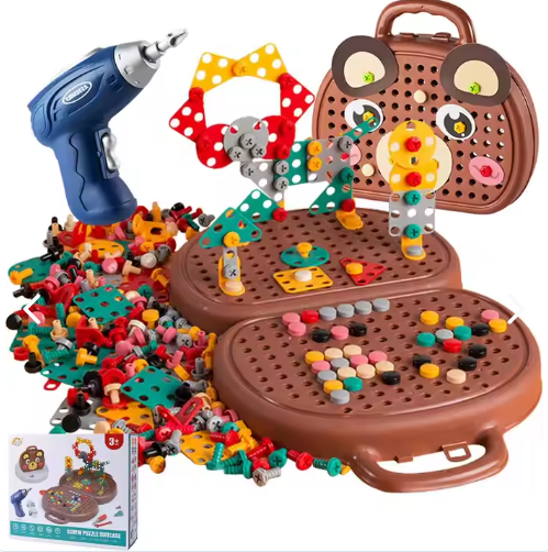 PUZZLETOOL: TALADRO DE CONSTRUCCIÓN PUZZLE🛠️🌈