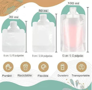 TRAVELPACK: BOLSAS VIAJERAS PARA LIQUIDOS X6 ✈️💧