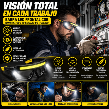 👓 GAFAS LINTERNA LED MANOS LIBRES 🔦