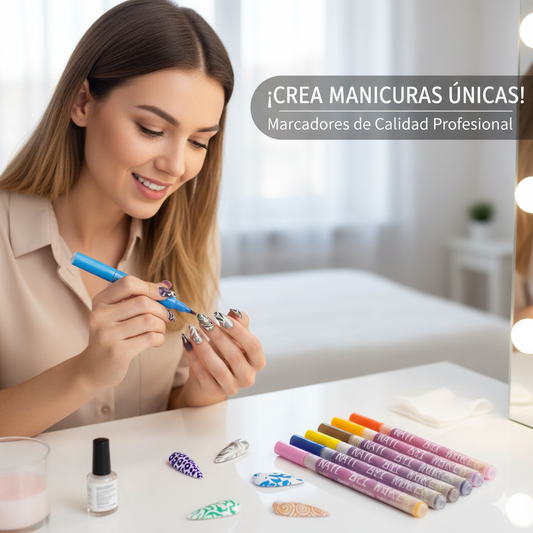 NAIL ART: SET X 12 MARCADORES DECORADORES DE UÑAS🎨✨