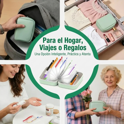 PILL BOX: ORGANIZADOR PLEGABLE DE VITAMINAS Y PASTILLAS ✨👜