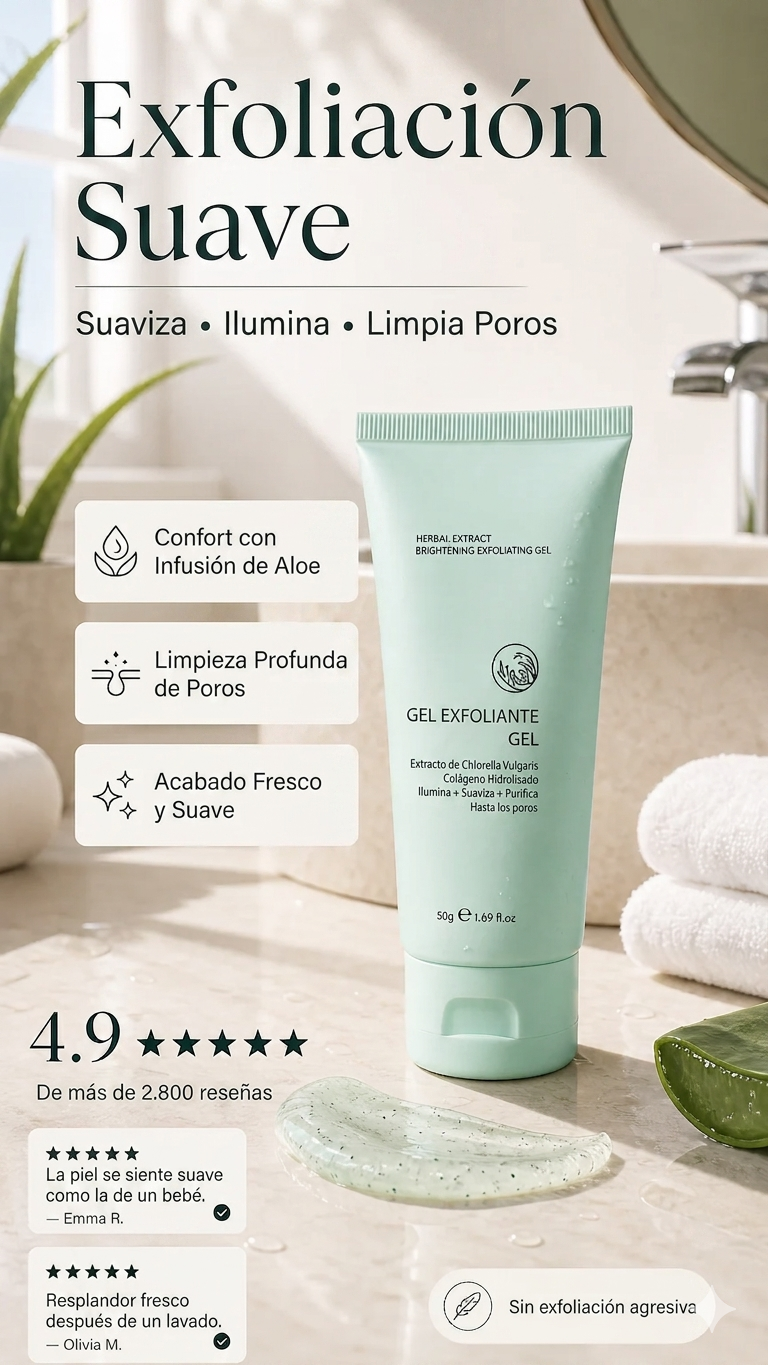 SKIN PEEL: PROMO 2X1 GEL EXFOLIANTE CON EXTRACTOS NATURALES💎✨
