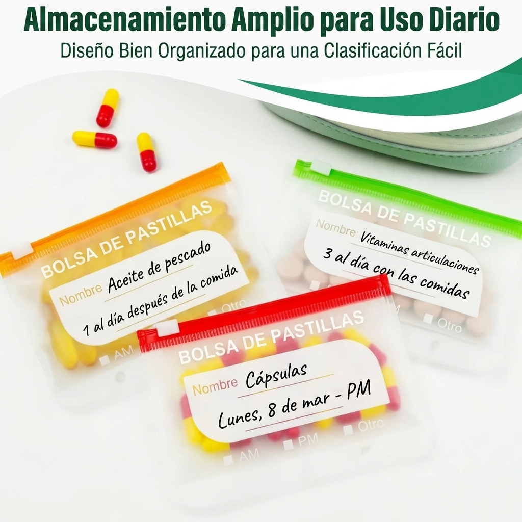 PILL BOX: ORGANIZADOR PLEGABLE DE VITAMINAS Y PASTILLAS ✨👜