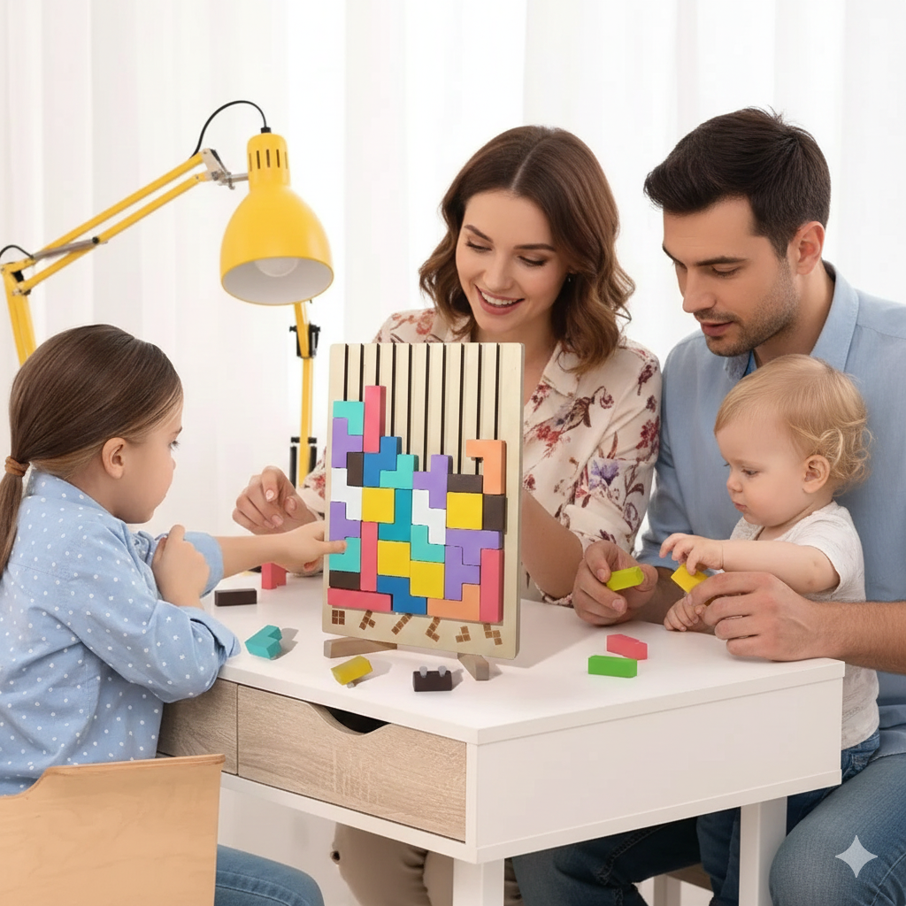 TETRIS DE MADERA 🧩🌈