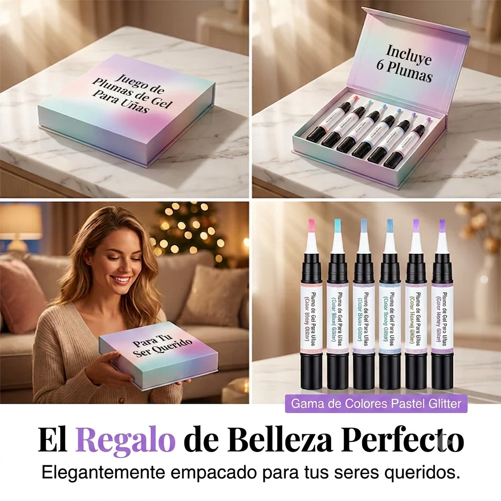 NAIL COLLECTION: KIT X6 UÑAS EN GEL🌸💅