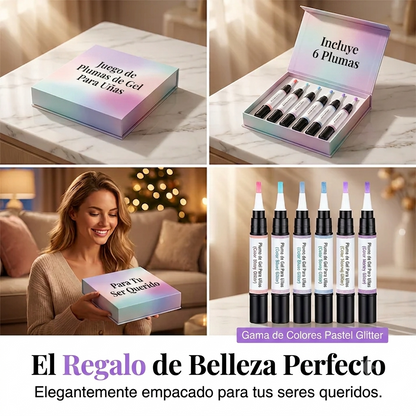 NAIL COLLECTION: KIT X6 UÑAS EN GEL🌸💅