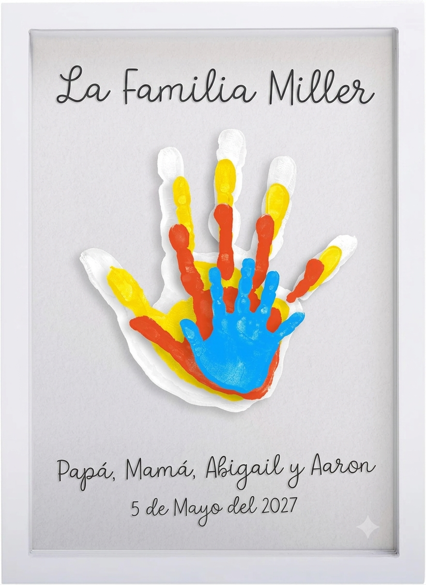 FAMILY HANDPRINT: KIT DE HUELLAS FAMILIAR 🖐️💕