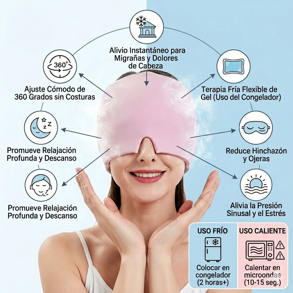 ICE THERAPY: PROMO 2X1 GORRO DE GEL PARA MIGRAÑAS💎🧊
