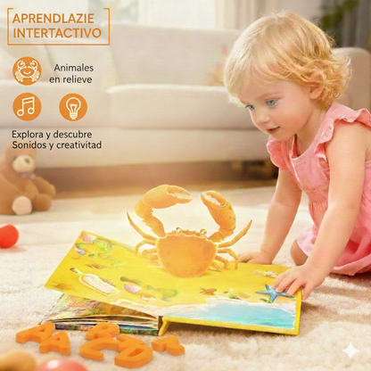 LIBRO MÁGICO 3D: LIBRO INTERACTIVO DE ANIMALES 📘🦁