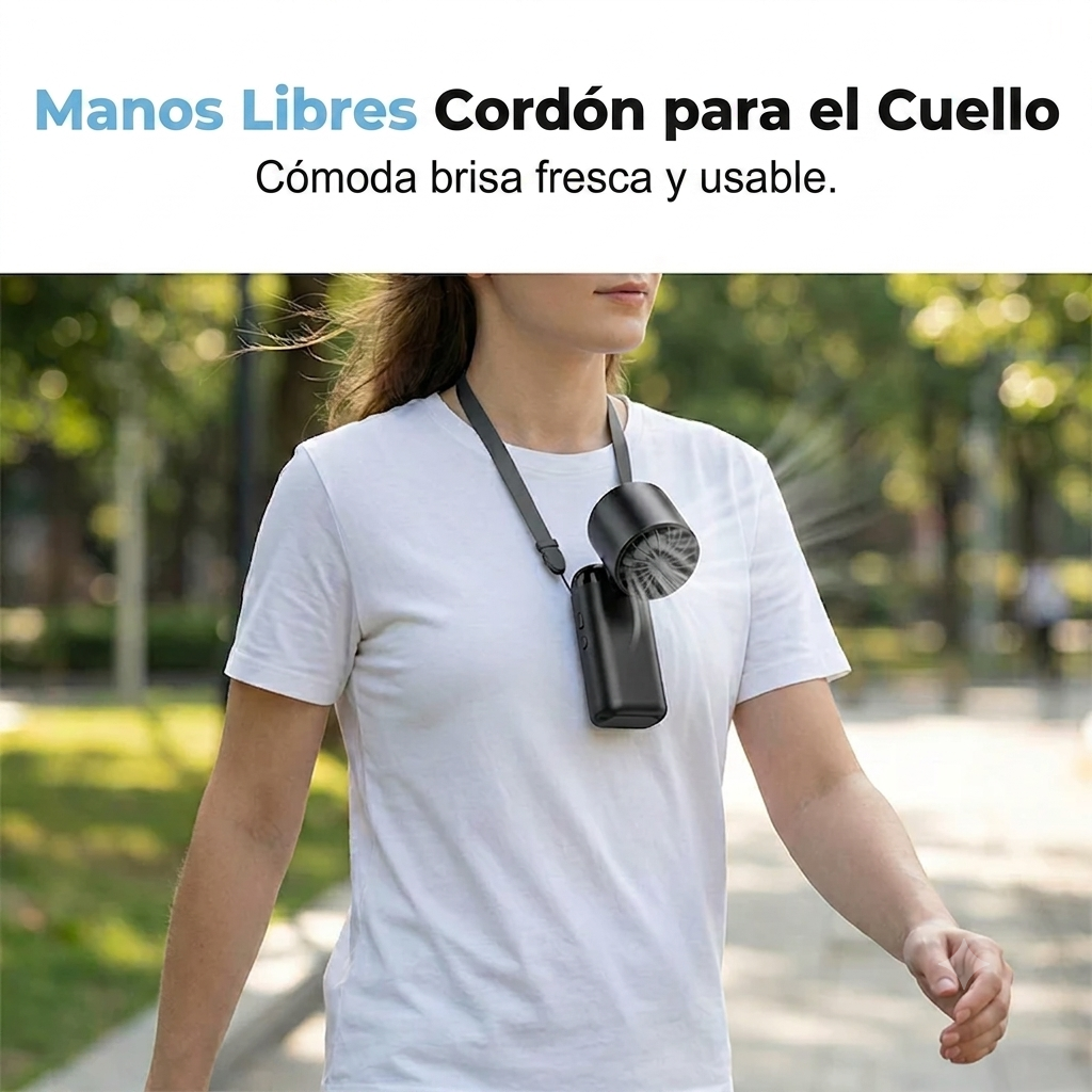 COOL NECK: VENTILADOR DE CUELLO POTENTE😎💨
