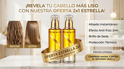 HAIR STRAIGHT: PROMO 2X1 ALISADOR INSTANTÁNEO DE CABELLO ✨🧴