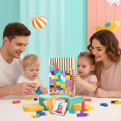 TETRIS DE MADERA 🧩🌈