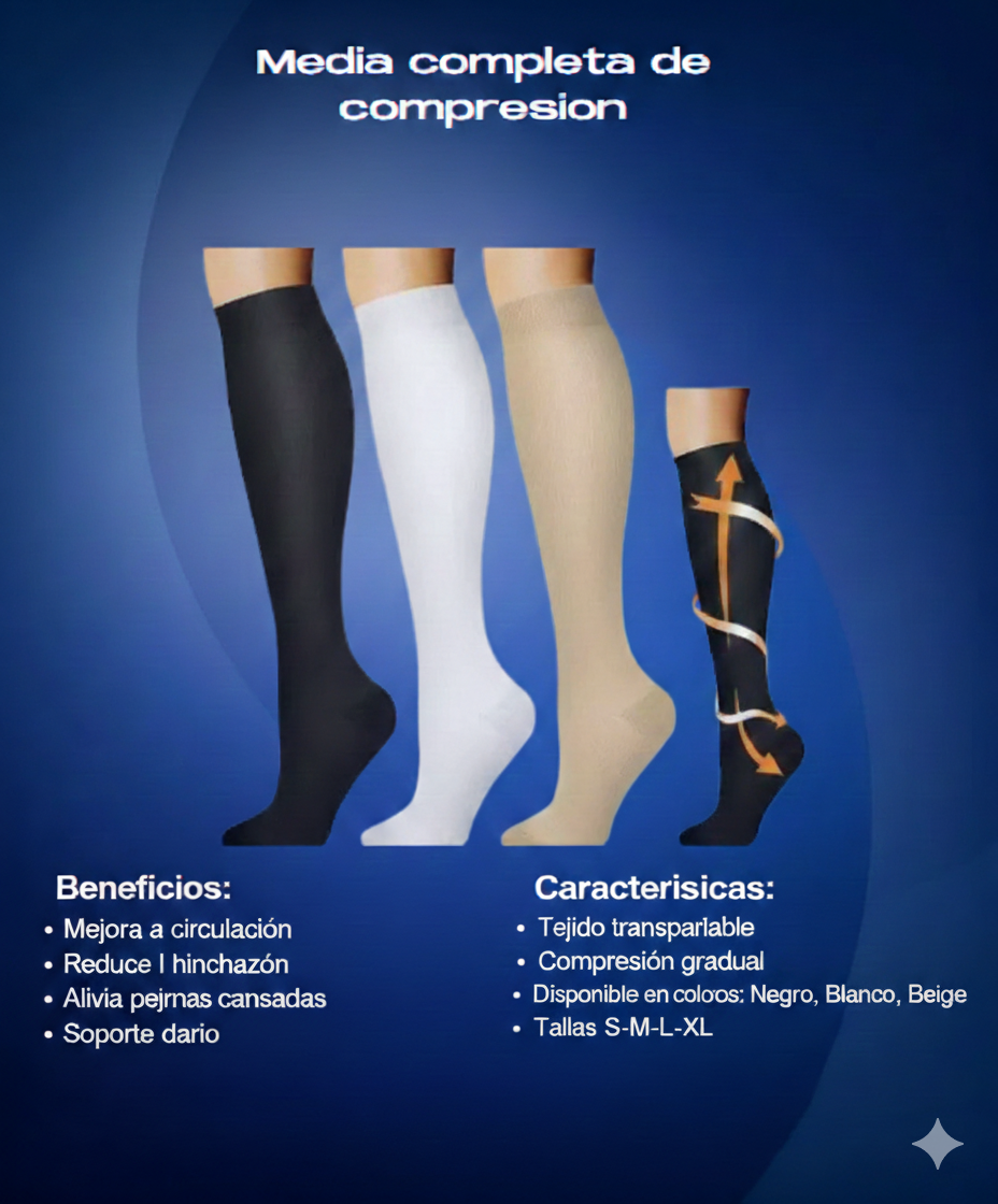 SUPERCOMFORT: PAGA 2 LLEVA 3 – MEDIAS DE COMPRESIÓN⚡