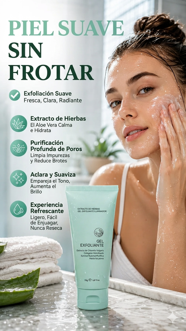 SKIN PEEL: PROMO 2X1 GEL EXFOLIANTE CON EXTRACTOS NATURALES💎✨