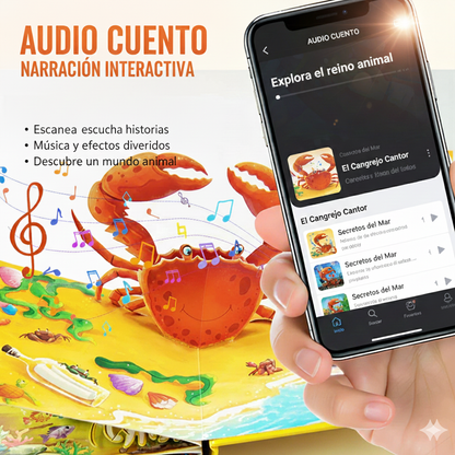 LIBRO MÁGICO 3D: LIBRO INTERACTIVO DE ANIMALES 📘🦁