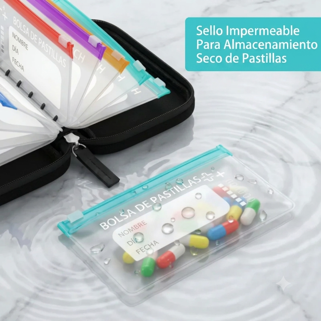 PILL BOX: ORGANIZADOR PLEGABLE DE VITAMINAS Y PASTILLAS ✨👜