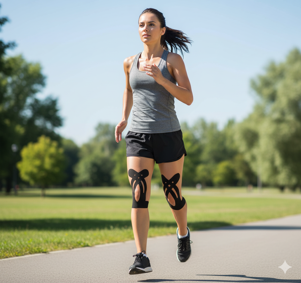 TAPEMAX: SET X10 CINTAS KINESIOLÓGICAS PARA RODILLAS🎽💥