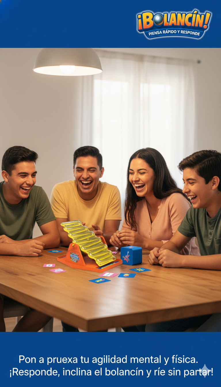 ¡BOLANCIN! 🏐 – El juego familiar para reír, pensar rápido y ganar equilibrio 🛝