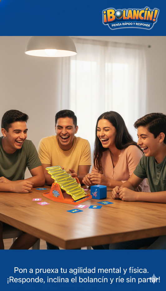 ¡BOLANCIN! 🏐 – El juego familiar para reír, pensar rápido y ganar equilibrio 🛝