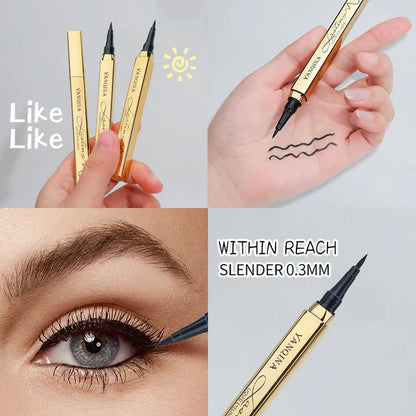 BLACK LOOK: SET X 2 DELINEADOR DE OJOS LÍQUIDO RESISTENTE AL AGUA Y DE LARGA DURACIÓNURACIÓN 👁️🖤