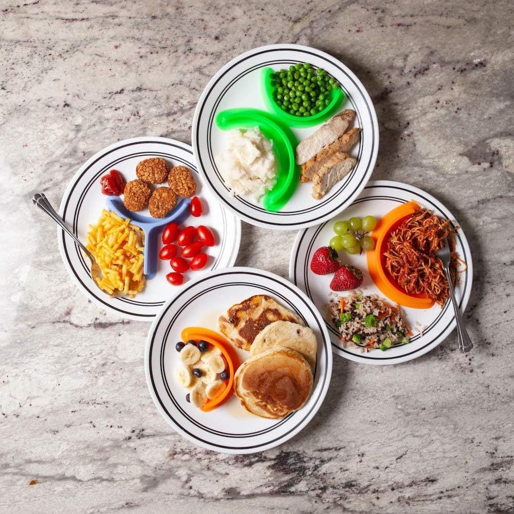 🍱 PLATE-DIVIDER: KIT X 4 DIVISORES DE PLATO EN SILICONA🍱