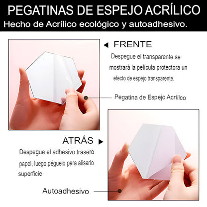 MIRRORHEXA: ESPEJOS EXAGONOS SET X12 💠
