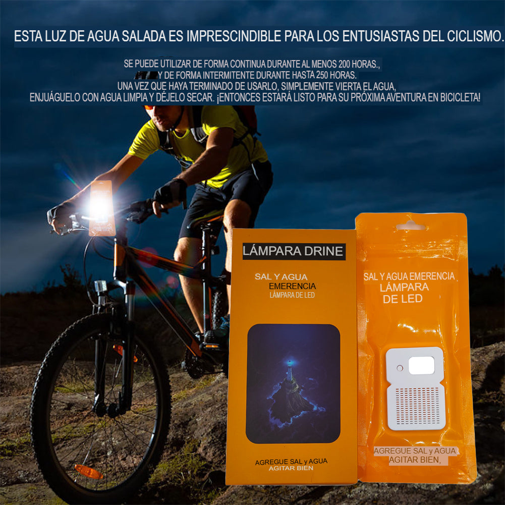 🌊 EMERGENCY LIGHT: LÁMPARA DE SAL DE EMERGENCIA Y CAMPING 🌊