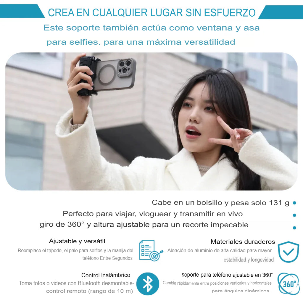 SOPORTEPRO: SOPORTE TRÍPODE PREMIUM PARA CELULAR 📷✨