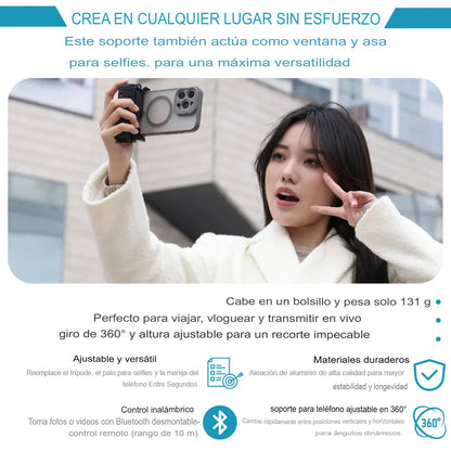 SOPORTEPRO: SOPORTE TRÍPODE PREMIUM PARA CELULAR 📷✨