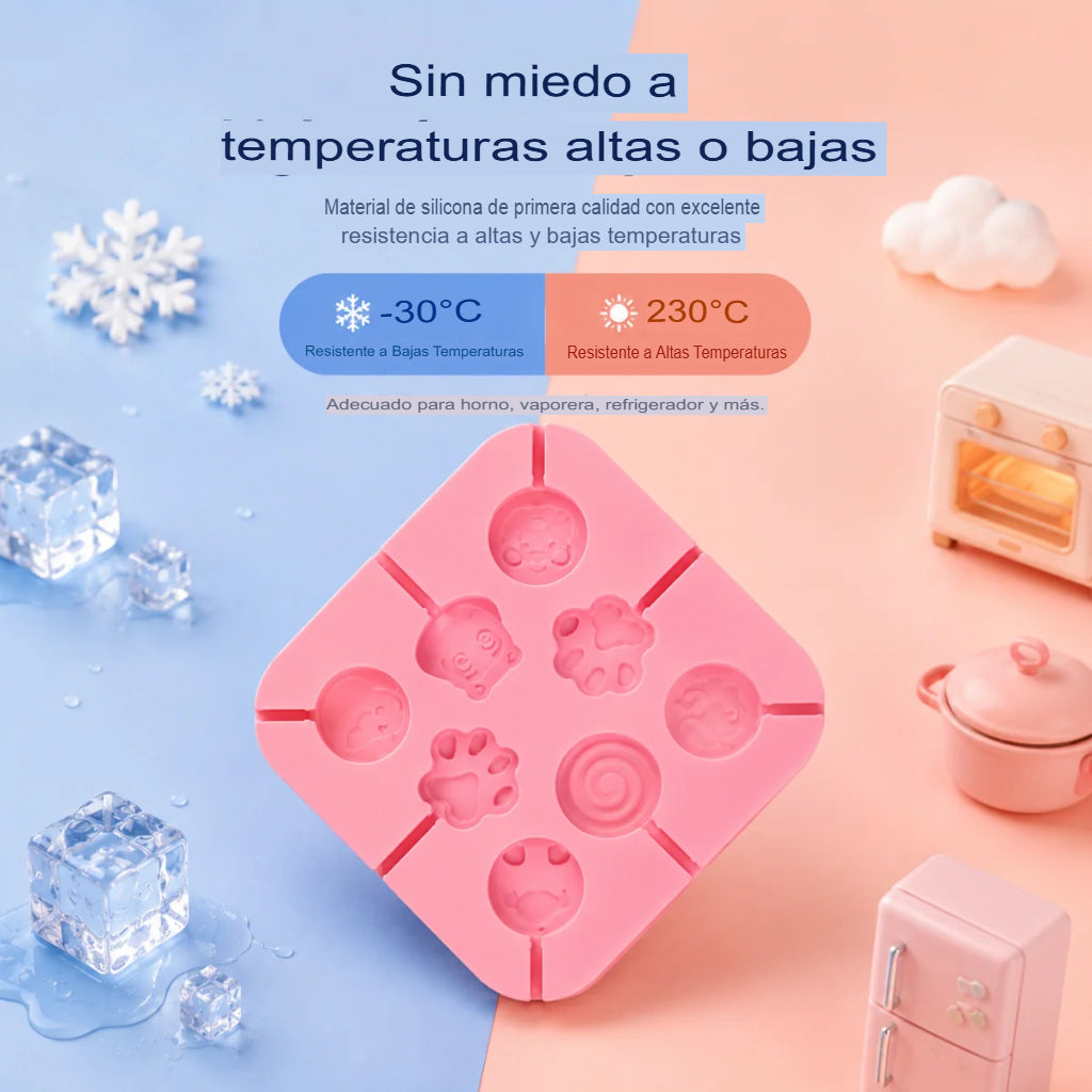 MOLDES DE SILICONA PARA PIRULETAS 🍭