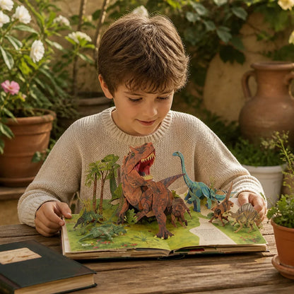 LIBRO DE DINOSAURIOS INTERACTIVO 3D 🦖✨