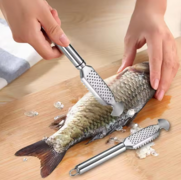 FISHCLEAN: ESCAMADOR DE PESCADO CON ACERO INOXIDABLE🐟✨