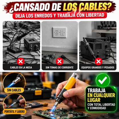 🔥 SOLDADOR DE BUTANO INALÁMBRICO 3 EN 1 🛠️