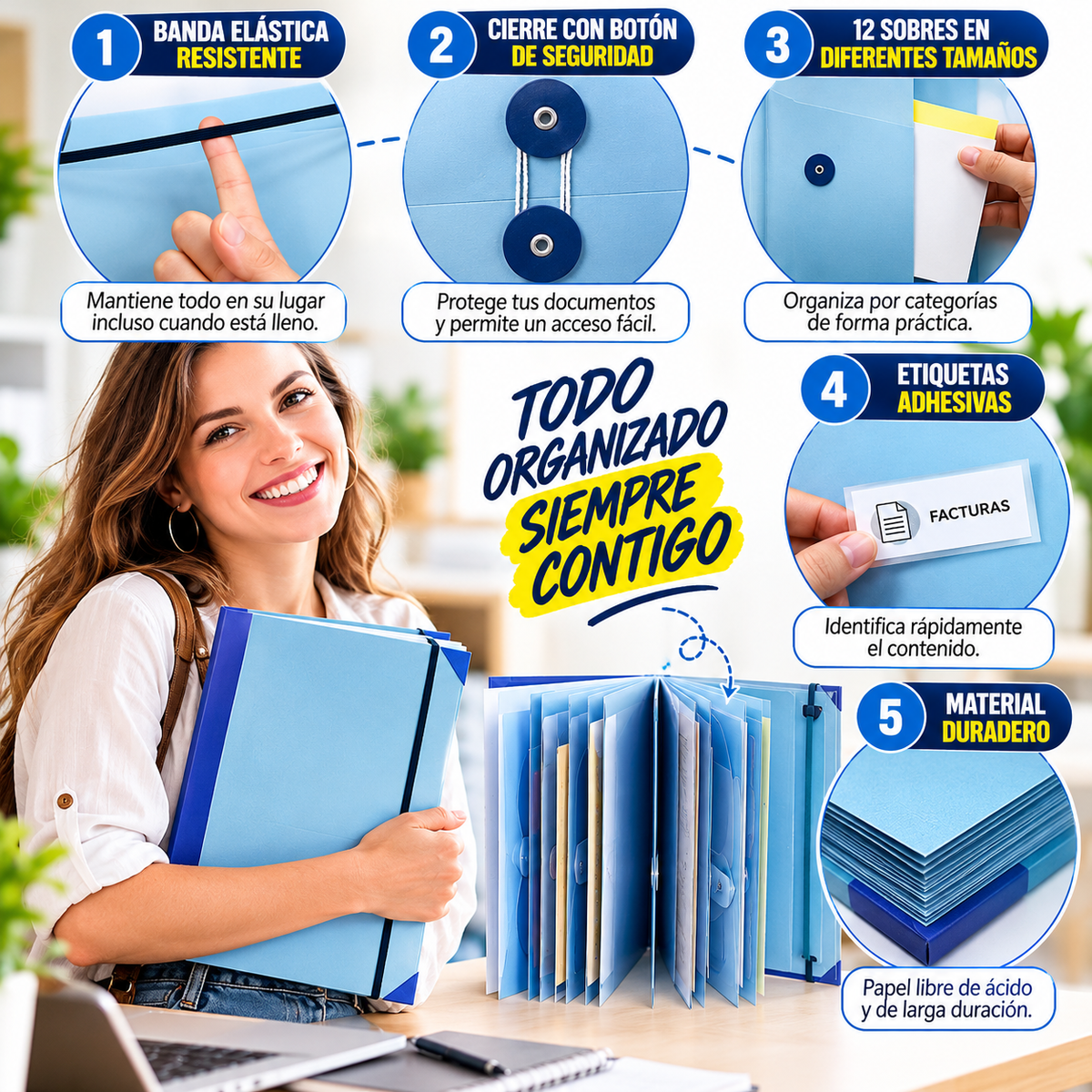 📁 CARPETA ORGANIZADORA DE DOCUMENTOS✨