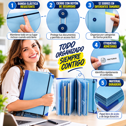 📁 CARPETA ORGANIZADORA DE DOCUMENTOS✨