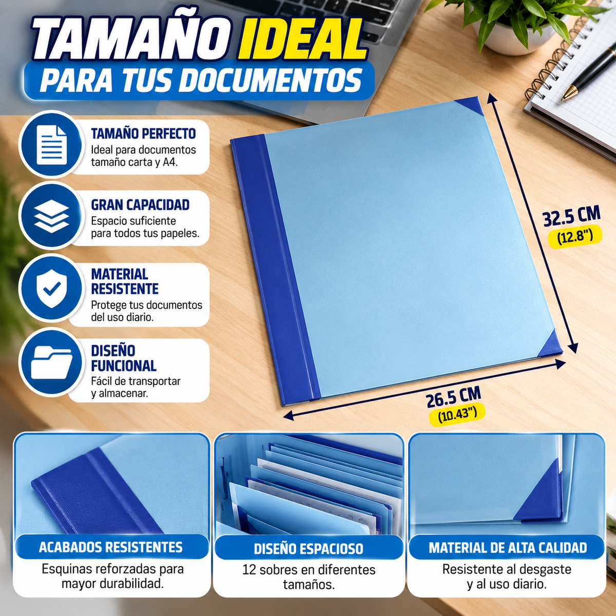 📁 CARPETA ORGANIZADORA DE DOCUMENTOS✨