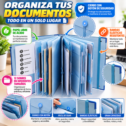 📁 CARPETA ORGANIZADORA DE DOCUMENTOS✨