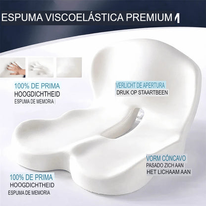 ALMOHADA ERGONÓMICA PARA EL COXIS 🪑💙