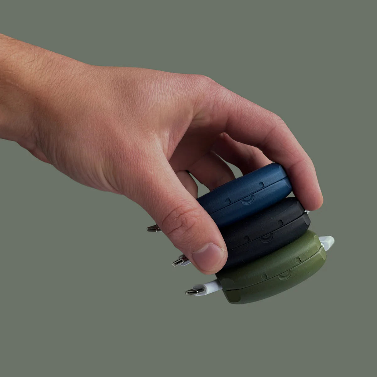 CABLE PRO: SET X3 PORTA CABLE ENROLLABLE🔌