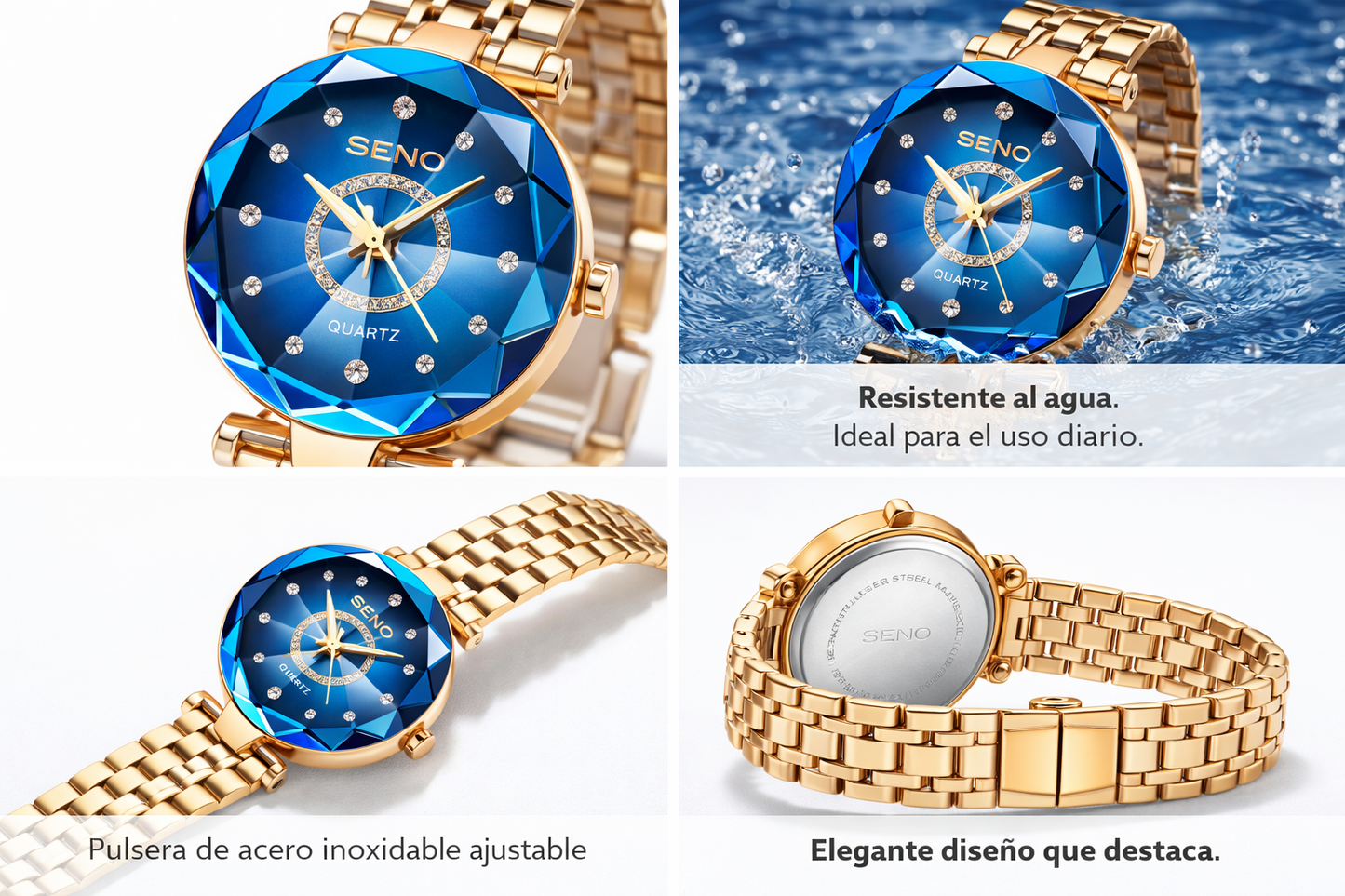 GOLD TIME 2X1: PAGA 1 LLEVA 2 – RELOJ DE LUJO💎🔥
