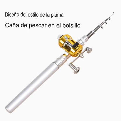 TRAVELFISH: CAÑA DE PESCAR PORTÁTIL MINI 🐟🎒
