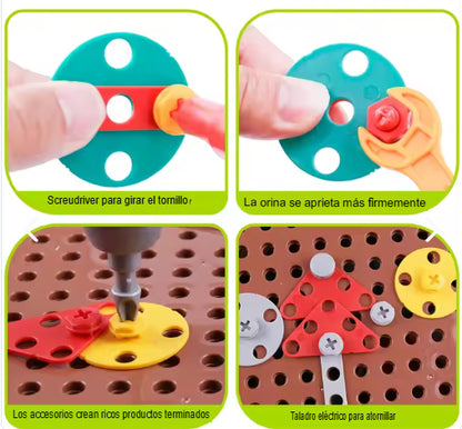 PUZZLETOOL: TALADRO DE CONSTRUCCIÓN PUZZLE🛠️🌈