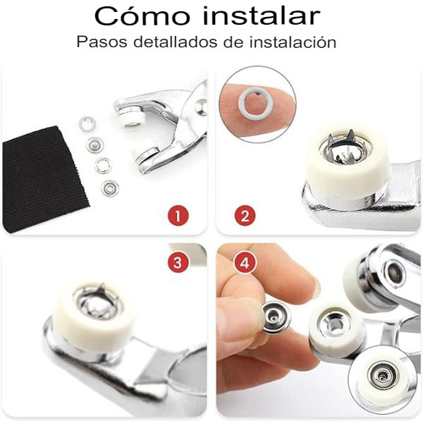 BUTTONPRO: ALICATE REMACHADOR DE BOTONES👕🔩