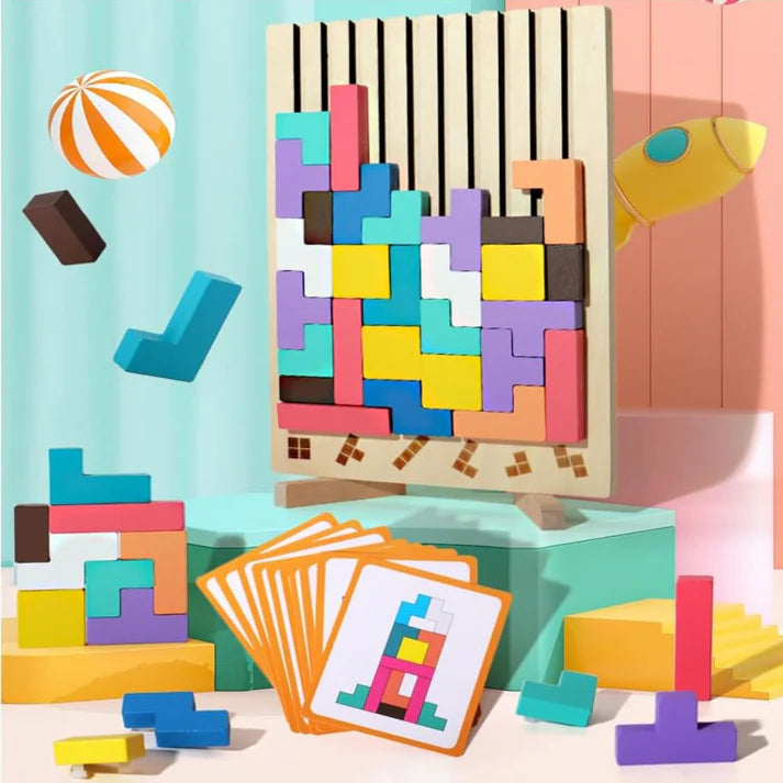 TETRIS DE MADERA 🧩🌈