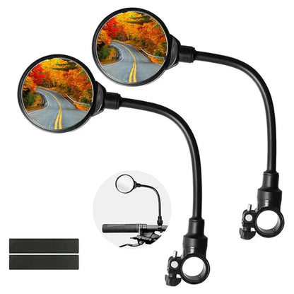 MIRROR FLEX DUO: RETROVISORES AJUSTABLES PARA MOTO Y BICICLETA🚴‍♂️