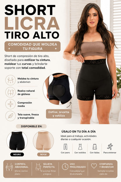 SHORT MOLDEADOR DE ABDOMEN Y GLÚTEOS 💖✨