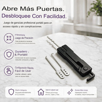 KIT DE HERRAMIENTAS PARA CERRAJERÍA PROFESIONAL 🔐🛠️