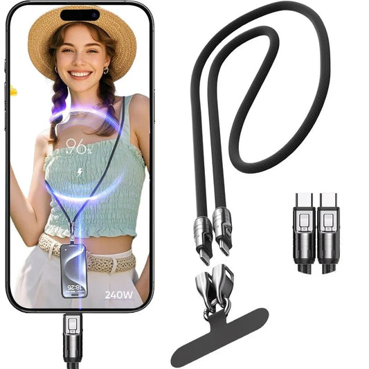 🚀 ULTRA-CHARGE: CABLE 2 EN 1 CORDÓN MÁS CARGADOR🚀