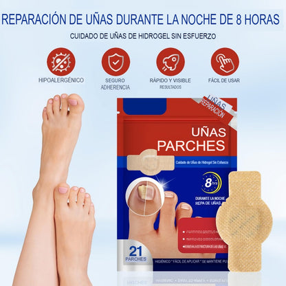 SET X 21 PARCHES TRATAMIENTO HONGOS 🦶🚫🍄