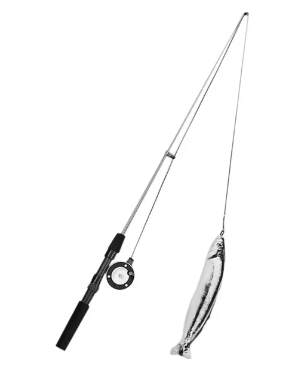PESCAJUEGA: CAÑA DE PESCAR CON PESCADO 🐱🎣 Paga 1 Lleva 2
